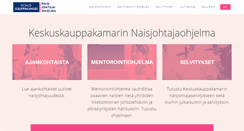 Desktop Screenshot of naisjohtajat.fi